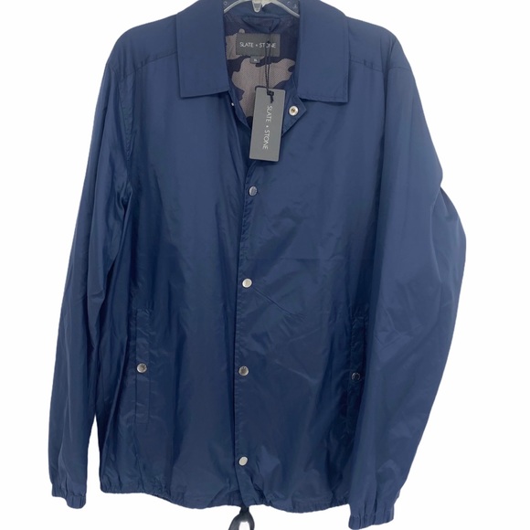NWT Slate and Stone Men’s Navy Windbreaker Size XL - Picture 2 of 7